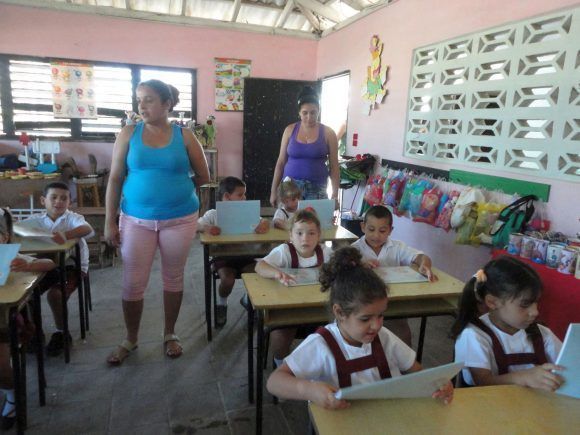 Escuela afectada por el huracán Irma en Sancti Spíritus. 