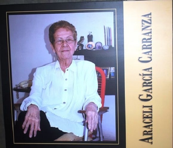 Dra. Araceli García Carranza. Foto: Biblioteca Nacional de Cuba.