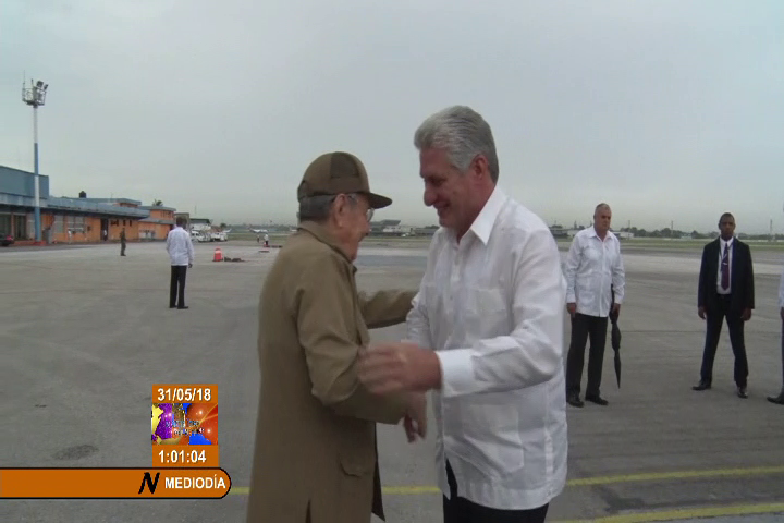 Recibió Raúl Castro a Miguel Díaz-Canel quien cumplió visita oficial a Venezuela 