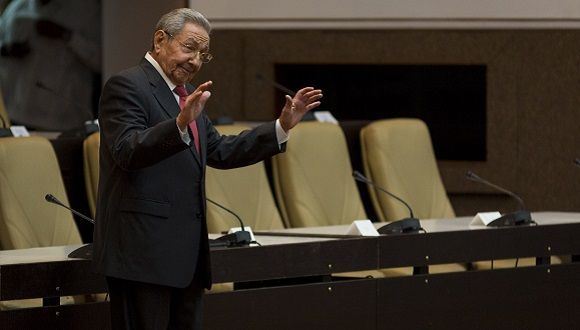 Raúl hoy en la Asamblea Nacional del Poder Popular. Foto: Irene Pérez/ Cubadebate.