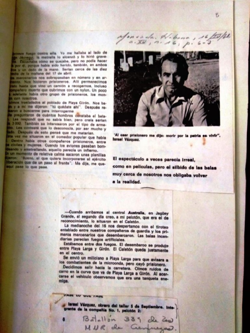 Testimonio publicado en la revista Moncada el 16 de abril de 1988.