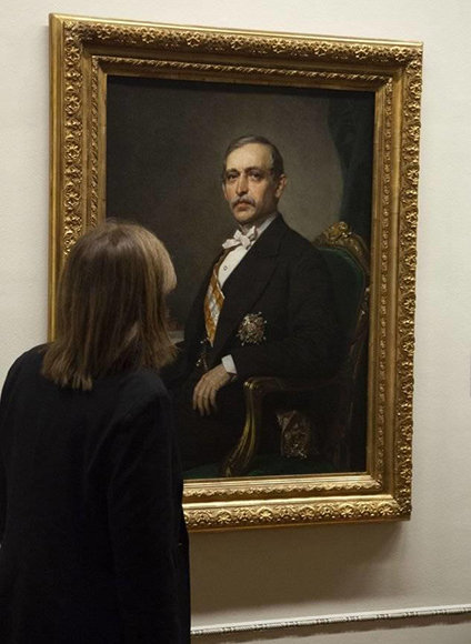 El retrato de Julián de Zulueta, realizado en 1875 por Federico de Madrazo. Foto: DVitoria. El retrato de Julián de Zulueta, realizado en 1875 por Federico de Madrazo. Foto: DVitoria.
