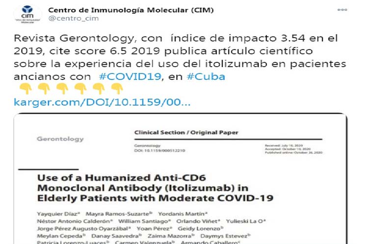 Medicamentos cubanos contra la COVID Medicamentos cubanos contra la COVID