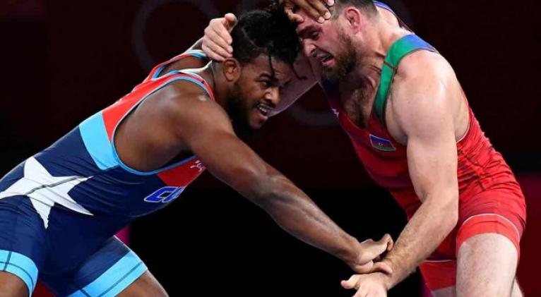  Reineris Salas (97 kg) en los Juegos Olímpicos. (Tomada de Cubasí)