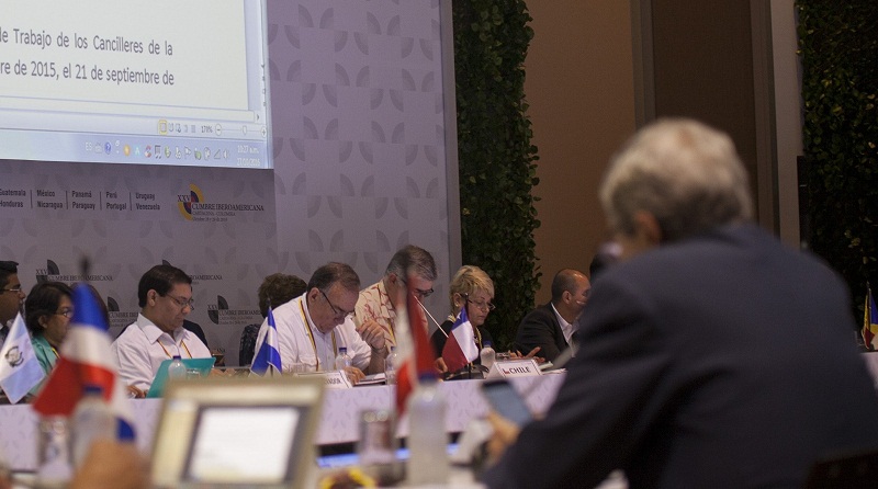 Sesiones de trabajo de la Cumbre Iberoamericana en Colombia