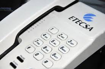 Teléfono de la compañía cubana ETECSA