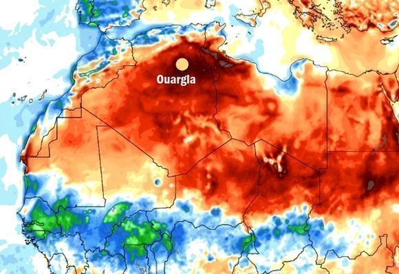 temperatura en el norte de África