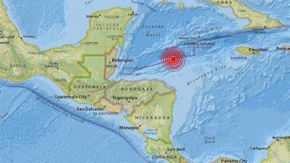 Terremoto entre Honduras y Cuba