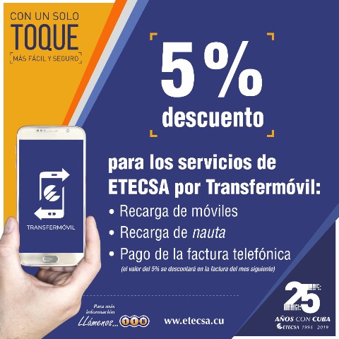 Descuento del 5%.