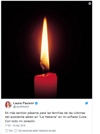 Laura Pausini envía sus condolencias