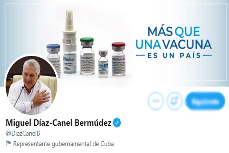 Twitter de Miguel Díaz Canel Twitter de Miguel Díaz Canel
