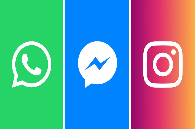  WhatsApp, Facebook e Instagram