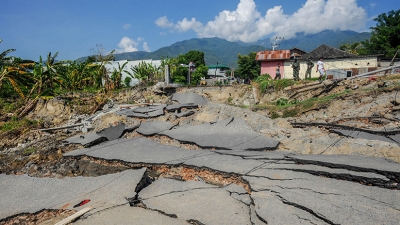 Zona donde ocurrió un terremoto