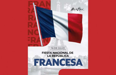 Cuba felicita a Francia por su Fiesta Nacional