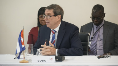 ministro de Relaciones Exteriores de Cuba, Bruno Rodríguez Parrilla, en la XXII Reunión del Consejo Político de la Alianza Bolivariana para los Pueblos de Nuestra América -Tratado de Comercio de los Pueblos (ALBA-TCP).
