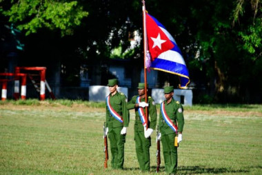 Ceremonia militar celebrada en el Instituto Técnico Militar José Martí (ITM). Foto: Roberto Garaycoa Martínez