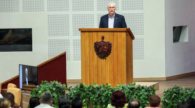 Miguel Díaz-Canel Bermúdez, primer secretario del Comité Central del Partido Comunista de Cuba y presidente de la República. Foto: Abel Padrón Padilla/ Cubadebate.