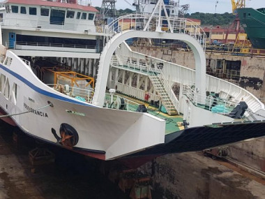 Nuevo ferry encargado de la transportación entre Batabanó y la Isla de la Juventud. Foto: Perfil en Facebook de Bernardo Espinosa.