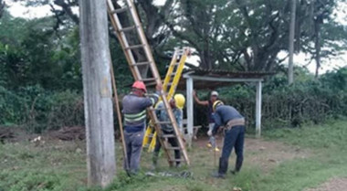 recuperación eléctrica en Granma